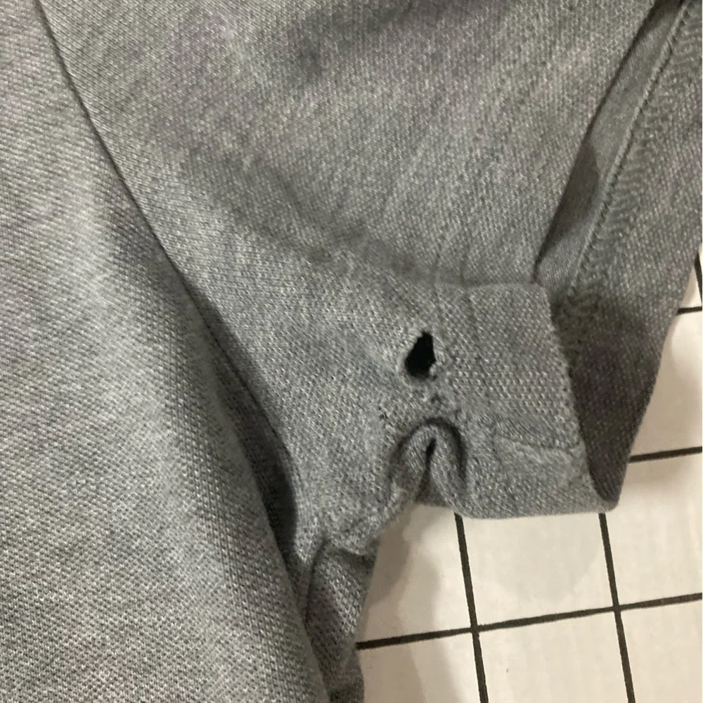 Banana Republic Men’s Large Grey Performance‎ Pique Polo Shirt
